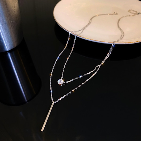 Ny ins kall stil ljus lyx nisch design sense halsband kvinnlig