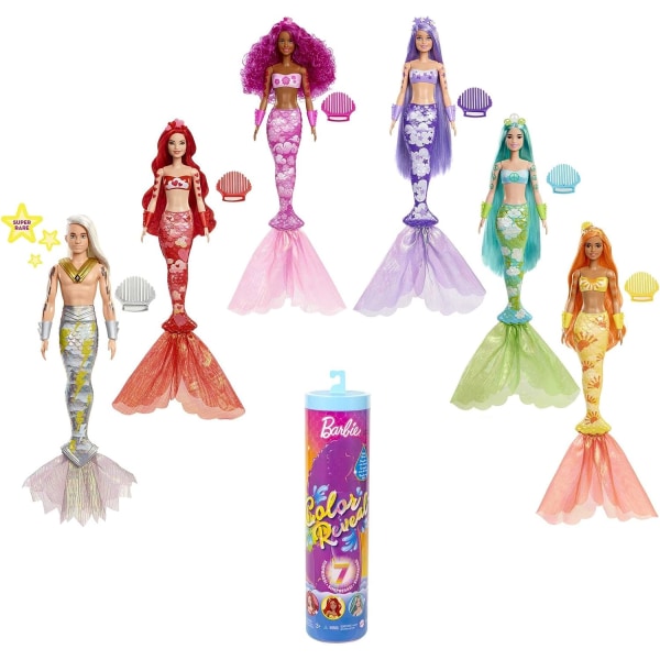 Barbie 7 Mystery Elements, Rainbow Mermaid Collection, 4 Surprise