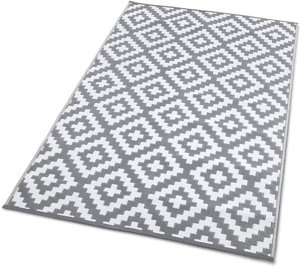 Reversibel rektangulär utomhusmatta 180 x 270