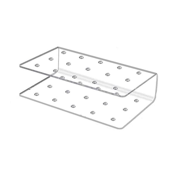 2-pack kakpop-hållare i akryl, 15 hål, transparent
