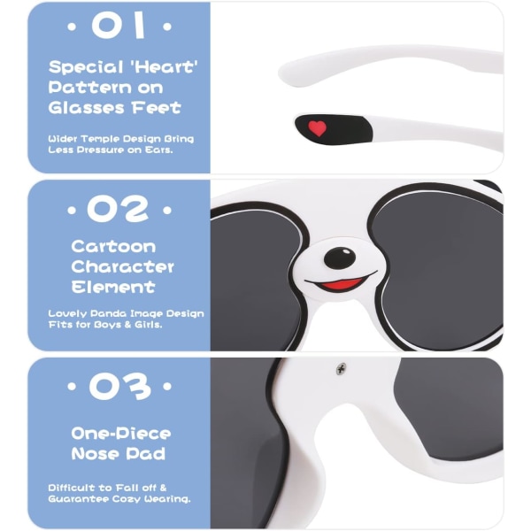 Barnesolbriller, uknuselige polariserte solbriller, TPE-innfatning for