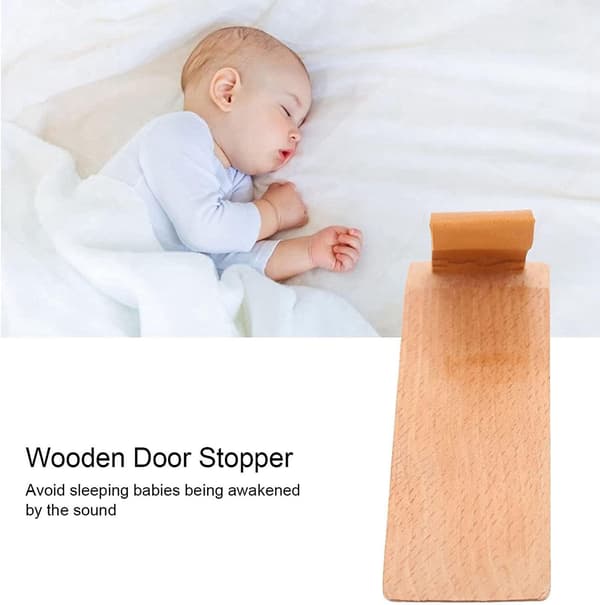 DörrblockeringSäker dörrstopp Träkil Non-Slip Säkerhetsdörr S