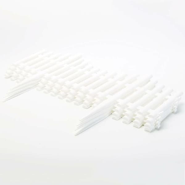 Hvit hagegjerde, hvite plastkantplanter Plen/plenkanter