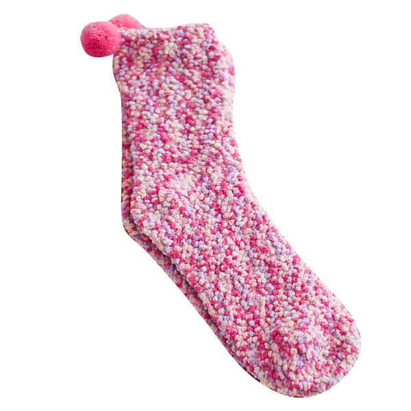 Coral Fleece Plushtofflor 5-pack Rosa Dam Kvinna Vinter Mysig Tjock