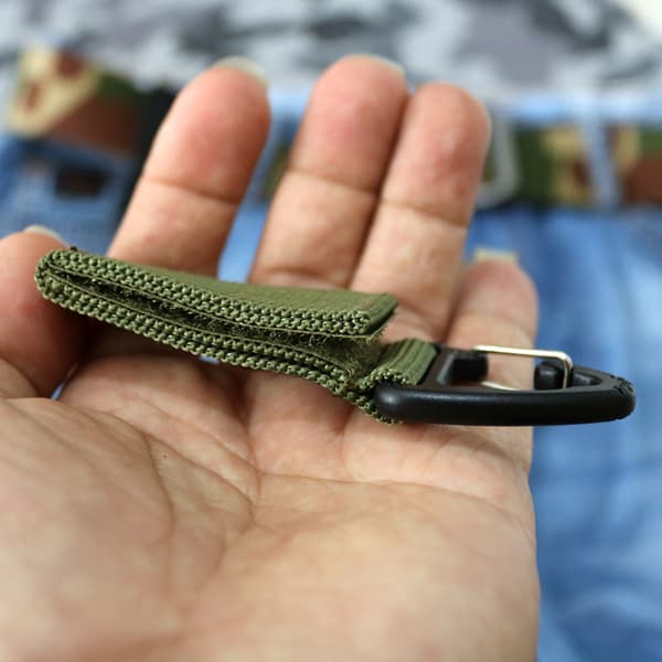 38 mm Bredd Lättviktsbälte med Svart Spänne, Triangel Stretchkrok