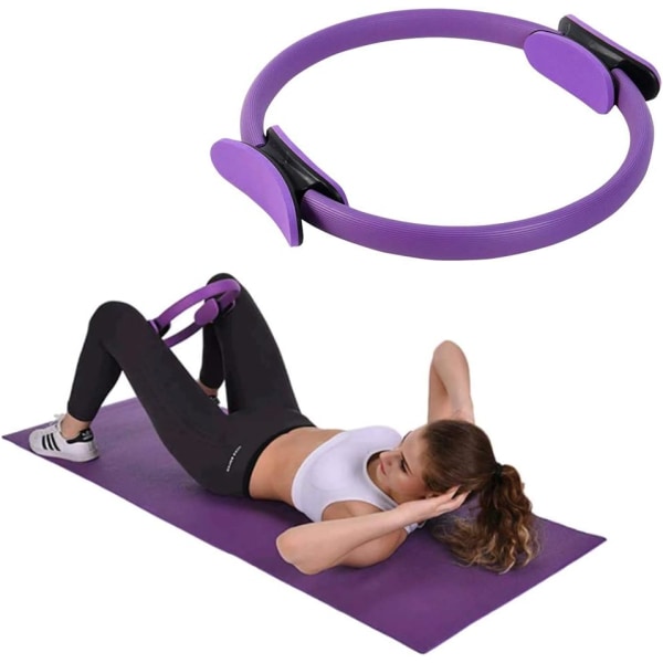Sällsynt pärla Yoga Pilates Ring Magic Circle Muskelträning Fitness Body Trainer Circle 37x4x5cm Yoga Circle Pilates Ring lila