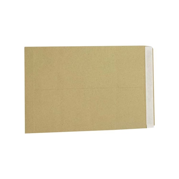 Pakke med 50 stk. nr. 8 almindelige brune kraftpapir selvklæbende kuverter, blanke kuverter med selvklæbende lukninger, dobbeltsidet tape, fortykket gul Chi