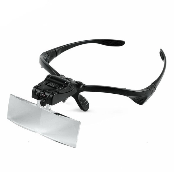 Huvudband Lupp med LED-belysning, Handsfree Läsning Huvuden Ho