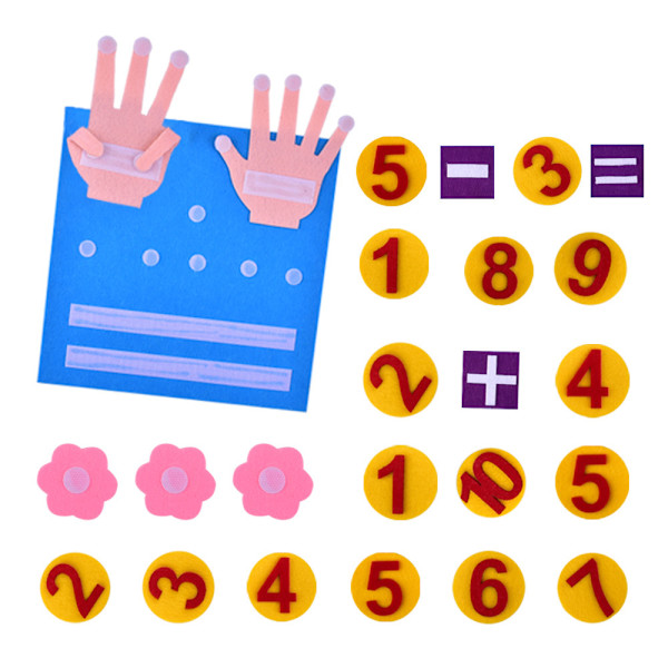 Lapsen Montessori-lelut Huopa Sormen Numerot Matematiikka Leikkikalu Lapset Laskenta