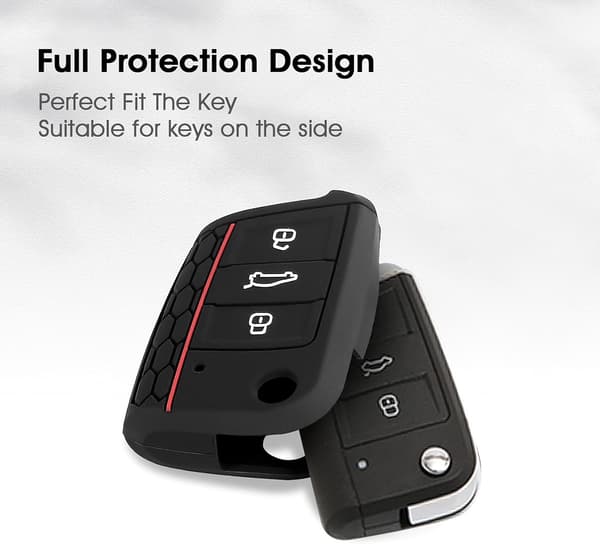 Bilnyckelfodral 2 st VW Golf 7 Silikon Skyddsskal för 3 B