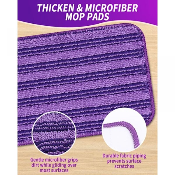 Återanvändbara våtservetter för Swiffer WetJet 30x14cm, Mikrofibermopp P