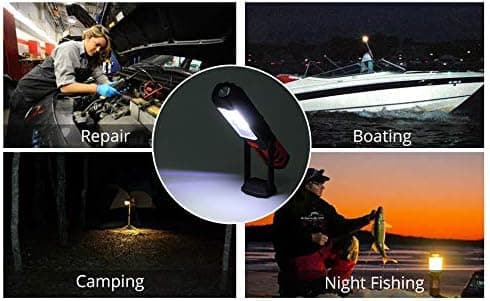 Ladattava LED-taskulamppu, 2-in-1 COB LED -kädessä pidettävä taskulamppu autoon