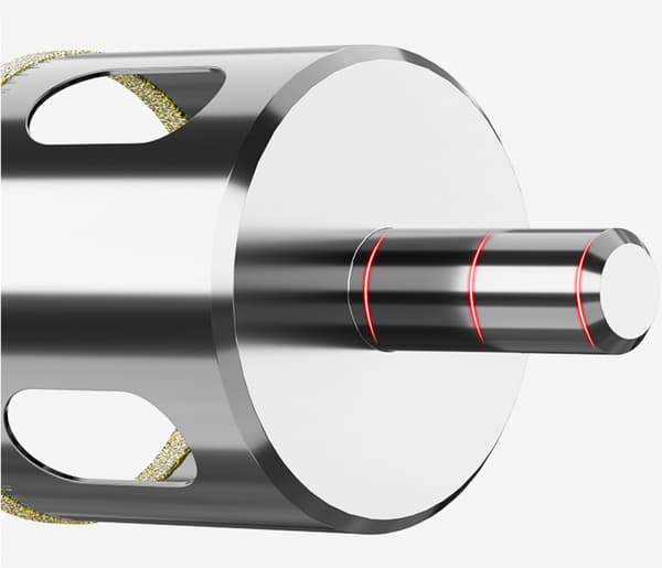 35mm hullsag, diamantbor med senterpilot, diamantoverflate