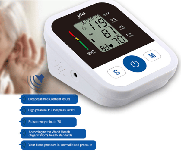 Elektronisk overarmsblodtryksmåler, manchetpositionering Con