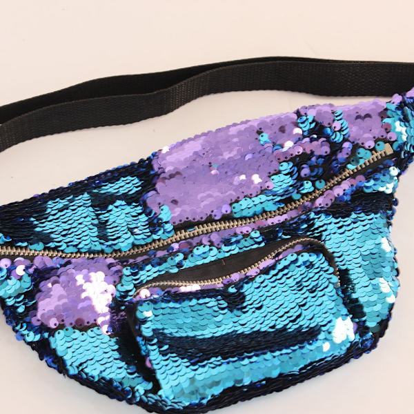 Sequin Bæltetaske (blå)
