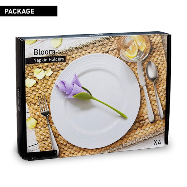12 stycken blommiga servetthållare, servetthållare blomma papperservett hållare