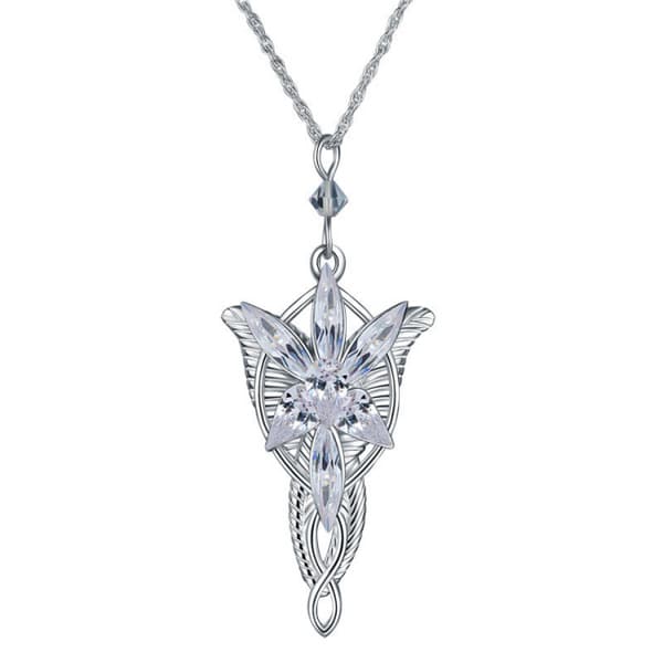 Halsband Sagan om ringen silverpläterad Silver