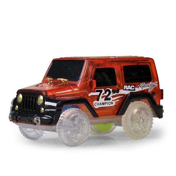 LED lysende biler for Glow Race Track Elektrisk bil leketøy Flashing K