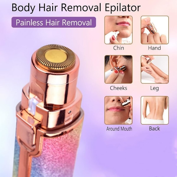 Kvinners ansikts epilator elektrisk øyenbryns trimmer epilator smertefri