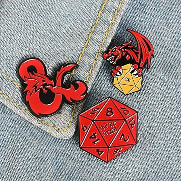 Söt tecknad emalj pin set, brosch badge för väska, kavajslag