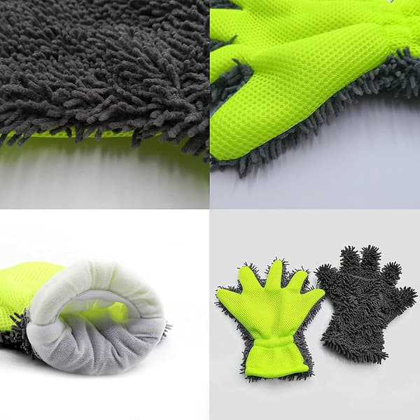 Chenille Bilvaskhansker Mikrofiber Chenilla Bilvask Vott Cleani