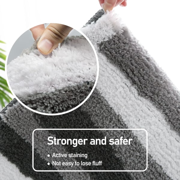 Skridsikker bademåtte køkkenmåtte fluffy bademåtte blød mikrofiber sho