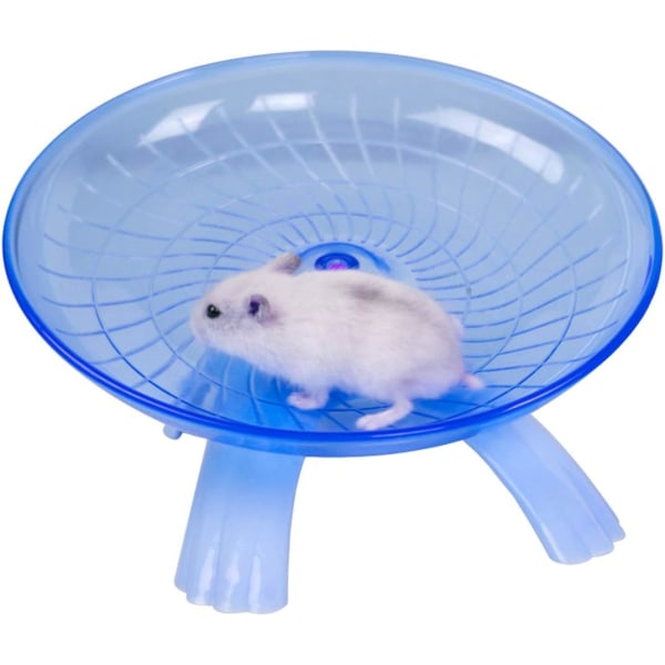 Det tysta löphjulet på hamsterns flygande tefat är lämplig för små hamsterigelkottar, blå