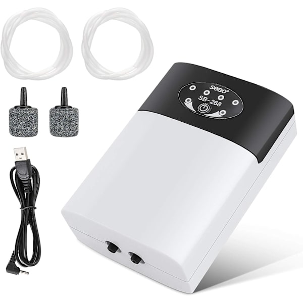 Ilmapumppu Kannettava Akvaario Ilmapumppu USB Happipumppu Akvaario Kupla
