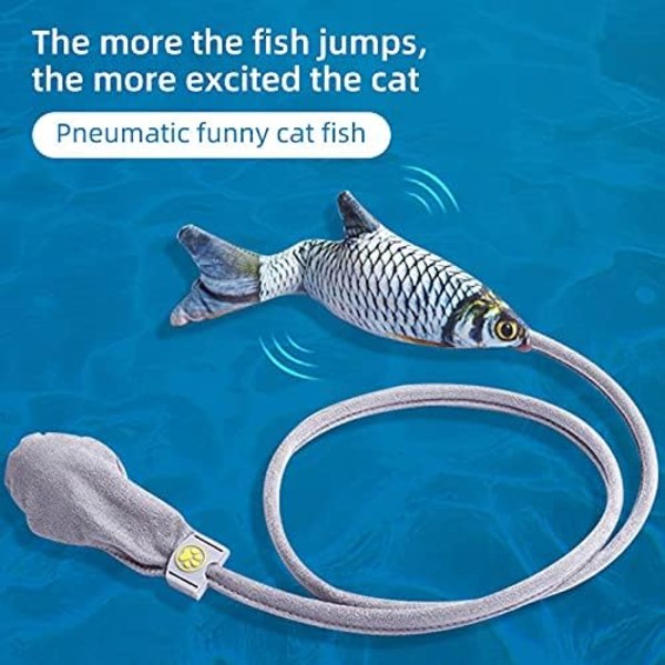 Katt Leksak Katt Leksak Fisk Manuell Simulering Flyttande Interaktiv Katt Leksak