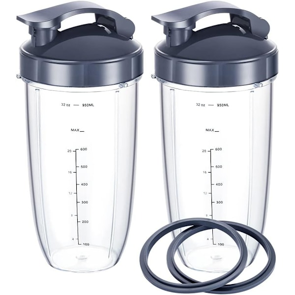6 stk. udskiftningskopper til NutriBullet 600w 900w Blender med T