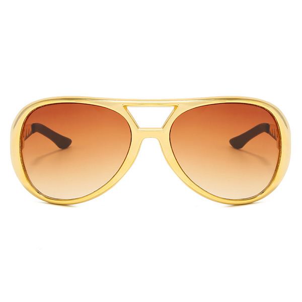 Rockstar 50'er, 60'er Style Aviator Shades, Guld Celebrity Solbriller