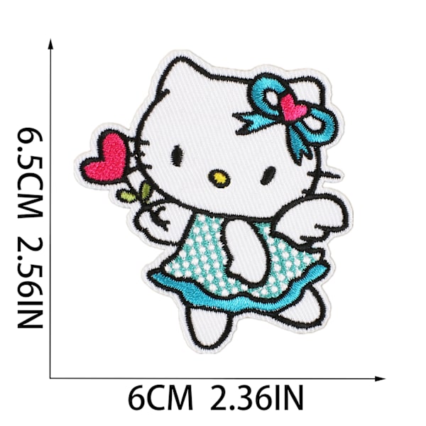 15 stk. Cartoon-karakter broderet klædesticker Cartoon Kitten