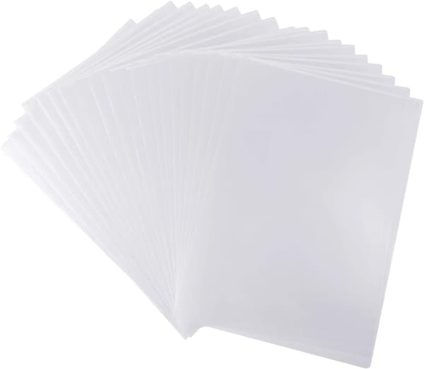 25 stk. A4 Cut Flush Mapper Transparente Plastik Mappeomslag