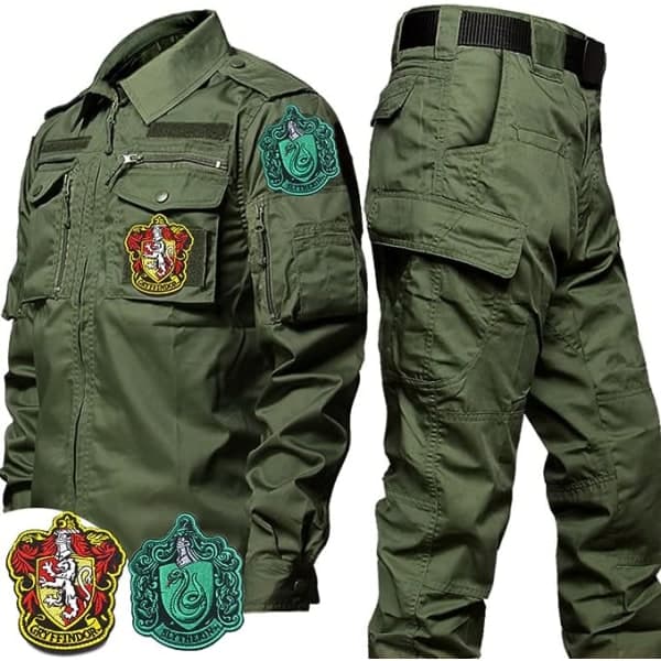 10 st college-stil patchar, Harry broderad patch
