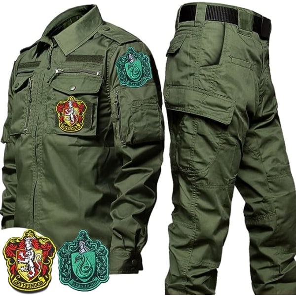10 stykker college-stil patch patches, Harry broderet patch