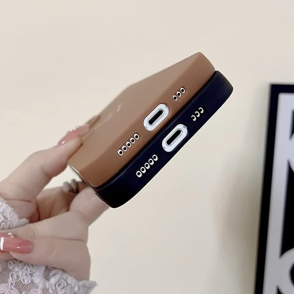 Kompatibel med iPhone 13pro max Etui til kvinder, Bronzing Luxury