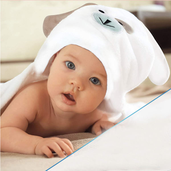 Babyhuva Handduk Organisk Bambu Bomull, Superabsorberande, för Pojke