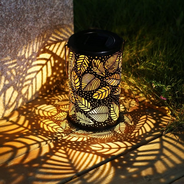 Solar Lantern Garden LED Outdoor Solar Lantern Decoration Leaf Wa