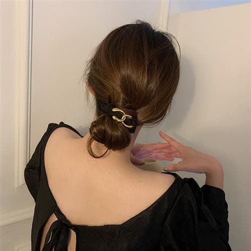 2 stk. Elastiske hårtilbehør Hestehale Mansjett Stretchy Glitter