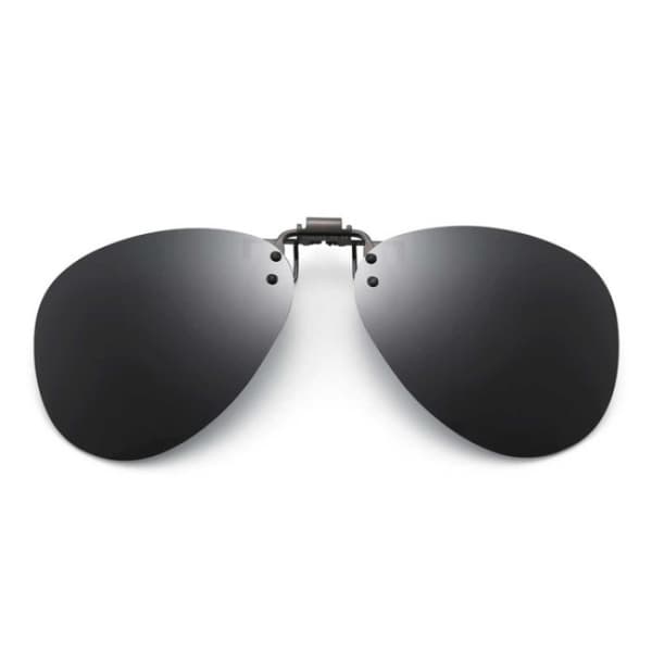 mustat Clip-on Aviator aurinkolasit pilottilasit