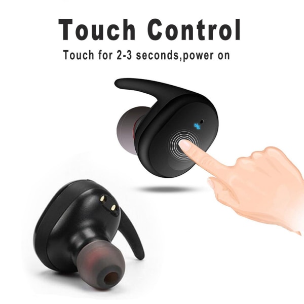 TWS Bluetooth 5.0-øretelefoner, trådløse Bluetooth-øretelefoner Mini In