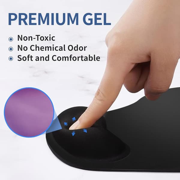 Ergonomisk Musematte med Håndleddstøtte, Musematte med Komfort