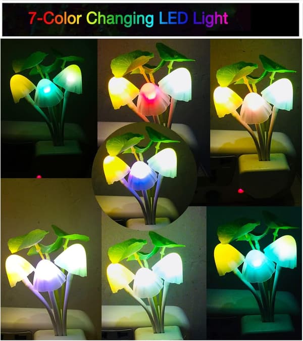 4-pakke sensor LED nattlys plugg i nattlys for voksne barn