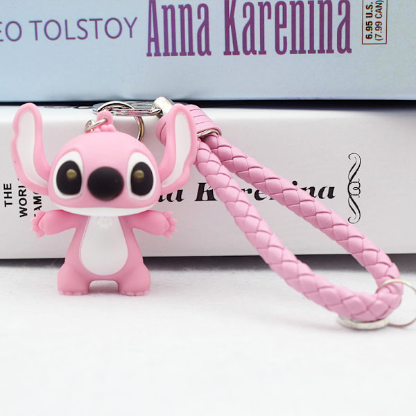 2 kpl 2 ompeleen avaimenperäsetti, Lilo ja Stitch avaimenperä, Stitch ke