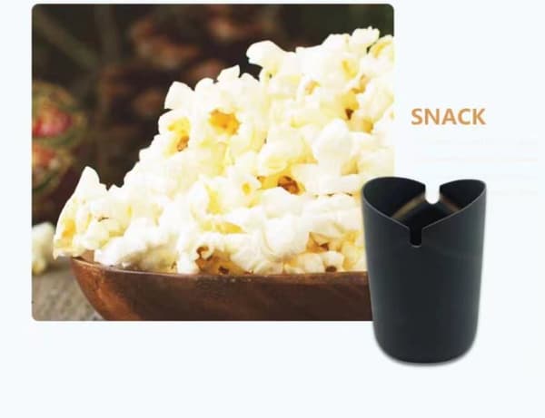 2 mikrobølgeovn popcorn rør-orange/grå