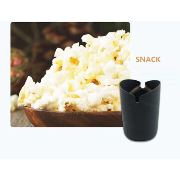 2 mikrobølgepopcorn-rør - oransje/grå