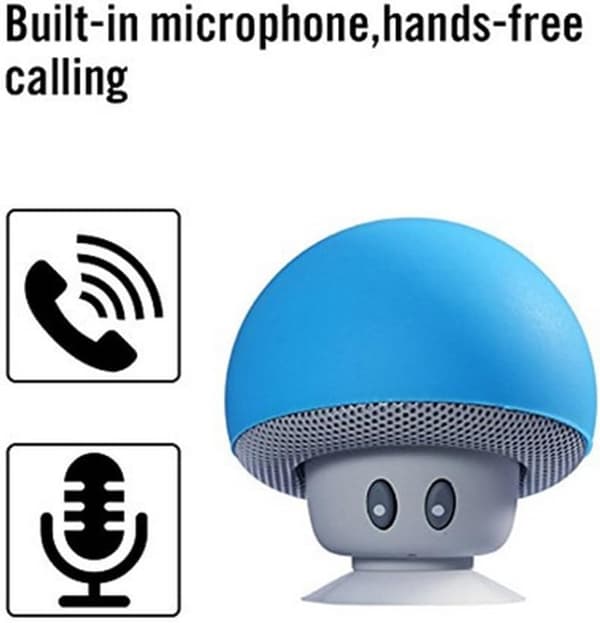 Mini sopp bærbar trådløs Bluetooth V2.1 høyttaler og telefon