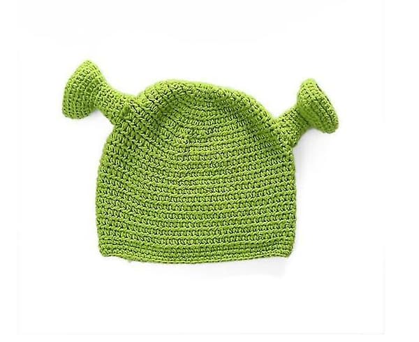 Morsom ullhatt i samme stil som Shrek