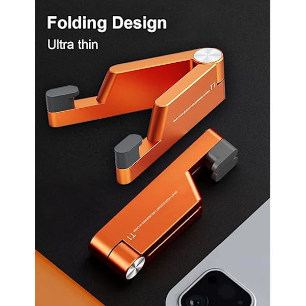 Mobiltelefonstativ, universell ministorlek bärbar aluminiumlegering vikbar
