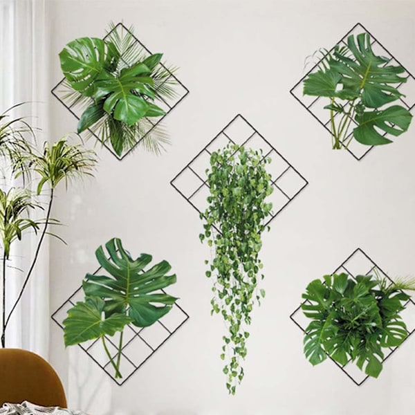 3D Grøn Plante Vægsticker, Grønne Vægstickers Planter Blade Vægsticker